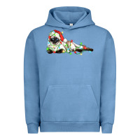 Pigment Pebble Blue christmas siamese cat Urban Hoodie - LillyAllenDesigns