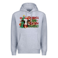 Heather Grey cowbells ring are you listening Premium Hoodie - MaliasSmallBusiness