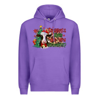 Purple cowbells ring are you listening Premium Hoodie - MaliasSmallBusiness