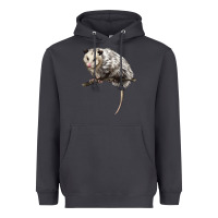 Smoke opossum Heavyweight Hoodie - LillyAllenDesigns