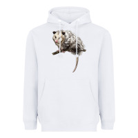 White opossum Heavyweight Hoodie - LillyAllenDesigns