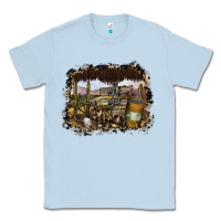 Dusty Blue wild west Classic Tee - SublimationCraftShop