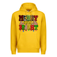 Lemon merry and bright with christmas tree  cakes ado Premium Hoodie - AdoDesignShop