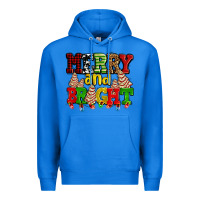 True Royal merry and bright with christmas tree  cakes ado Premium Hoodie - AdoDesignShop