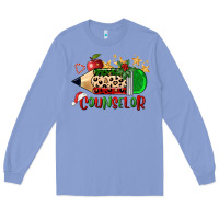 Colony Blue christmas counselor pencil Long Sleeve Tee - FaDigitalArtStudio