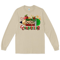 Mushroom christmas counselor pencil Long Sleeve Tee - FaDigitalArtStudio