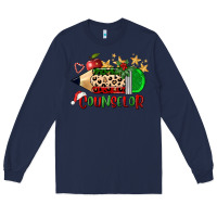 Navy christmas counselor pencil Long Sleeve Tee - FaDigitalArtStudio