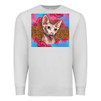 Dove Grey Western Sphynx Cat Premium Sweatshirt - LillyAllenDesigns