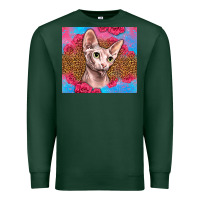 Sports Green Western Sphynx Cat Premium Sweatshirt - LillyAllenDesigns