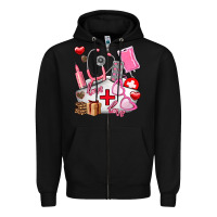 Nurse  Valentines Day Love Zipper Hoodie | Teevron
