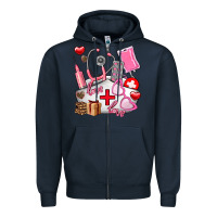 Navy nurse  valentines day love Zipper Hoodie - AdoDesignShop