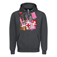 Smoke nurse  valentines day love Zipper Hoodie - AdoDesignShop