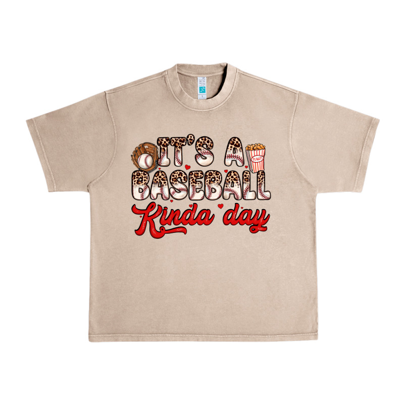 It S A Baseball Kinda Day Urban Heavy Tee by Zillion Design Studio | Teevron