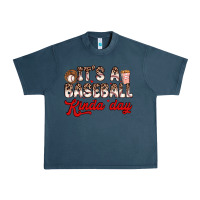 Midnight Navy it s a baseball kinda day Urban Heavy Tee - Zillion Design Studio