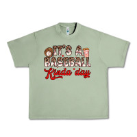 Oil Green it s a baseball kinda day Urban Heavy Tee - Zillion Design Studio
