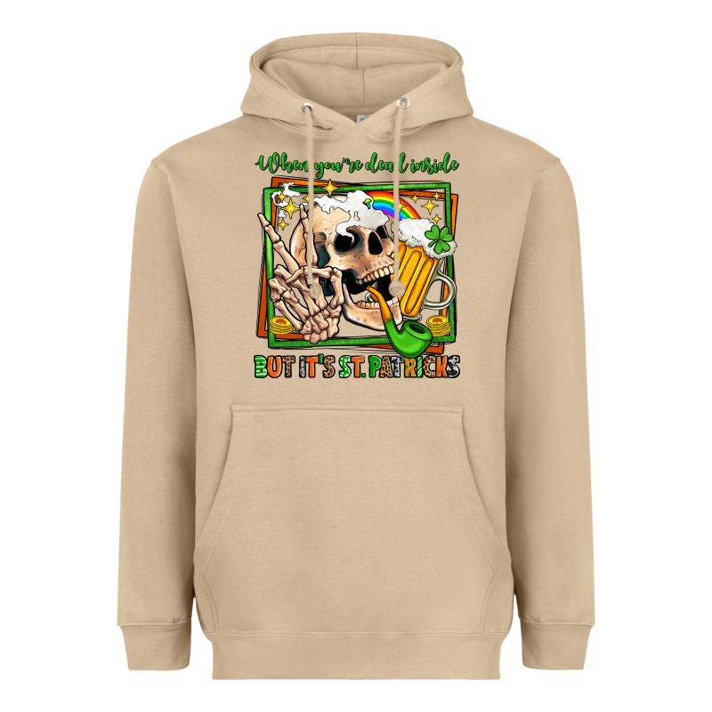 When You're Dead Inside But It's St Patricks Heavyweight Hoodie by Jasminsmagicworld | Teevron