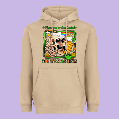 When You're Dead Inside But It's St Patricks Heavyweight Hoodie Designed By Jasminsmagicworld