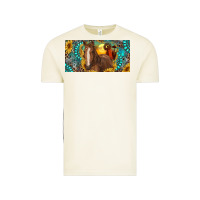 Vintage Arctic horse and desert with sunflowers gemstone Vintage Tee - RanaPortraitStore