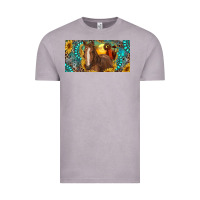Vintage Zinc horse and desert with sunflowers gemstone Vintage Tee - RanaPortraitStore