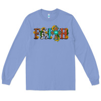 Colony Blue faith with cross and sunflower Long Sleeve Tee - HRA Design Shop