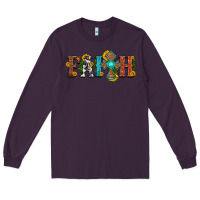 Plum faith with cross and sunflower Long Sleeve Tee - HRA Design Shop
