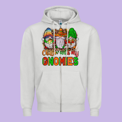 Mexico Chillin' With My Gnomies Zipper Hoodie Designed By Jahusdesignshop