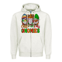 Oatmeal Heather mexico chillin' with my gnomies Zipper Hoodie - JahusDesignShop