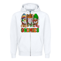 White mexico chillin' with my gnomies Zipper Hoodie - JahusDesignShop