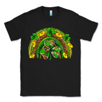 Black St. Patrick's Day rainbow Classic Tee - Neo Western