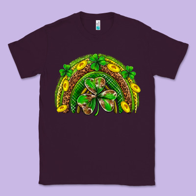 St. Patrick's Day Rainbow Classic Tee Designed By Neo Western