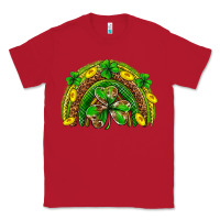 Red St. Patrick's Day rainbow Classic Tee - Neo Western
