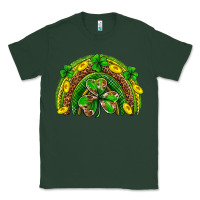 Sports Green St. Patrick's Day rainbow Classic Tee - Neo Western