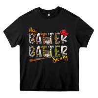 Black hey batter batter swing Heavy Core Tee - SublimationCraftShop