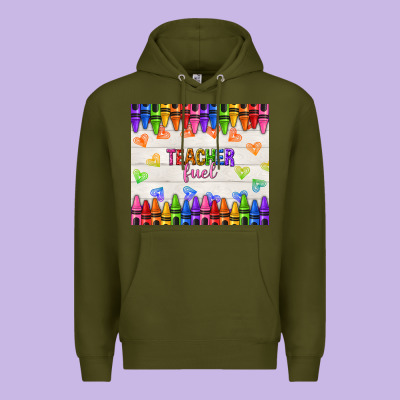 Teacher Fuel Premium Hoodie Designed By Nancycooperartshop