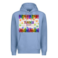 Colony Blue teacher fuel Premium Hoodie - NancyCooperArtShop