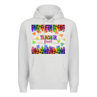 Dove Grey teacher fuel Premium Hoodie - NancyCooperArtShop
