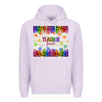 Lilac teacher fuel Premium Hoodie - NancyCooperArtShop