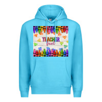 Ocean Blue teacher fuel Premium Hoodie - NancyCooperArtShop