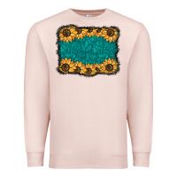 Pale Pink sunflower background Premium Sweatshirt - BarkalooDesign