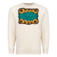 Sandshell sunflower background Premium Sweatshirt - BarkalooDesign