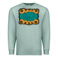 Seafoam sunflower background Premium Sweatshirt - BarkalooDesign