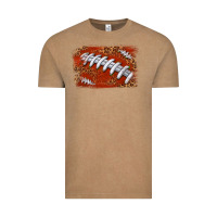 Vintage Coffee American football background Vintage Tee - texasbilliewilder