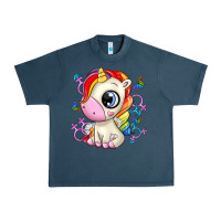 Midnight Navy unicorn Urban Heavy Tee - Zillion Design Studio