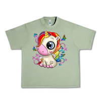 Oil Green unicorn Urban Heavy Tee - Zillion Design Studio
