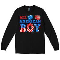 Black All American boy Long Sleeve Tee - Neo Western