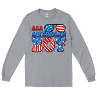 Heather Grey All American boy Long Sleeve Tee - Neo Western