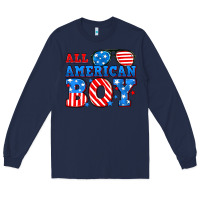 Navy All American boy Long Sleeve Tee - Neo Western