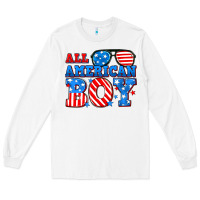 White All American boy Long Sleeve Tee - Neo Western