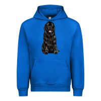 Cobalt newfoundland dog Urban Hoodie - LillyAllenDesigns