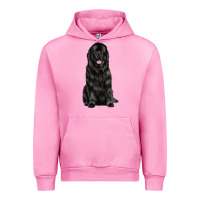Fuchsia Pink newfoundland dog Urban Hoodie - LillyAllenDesigns